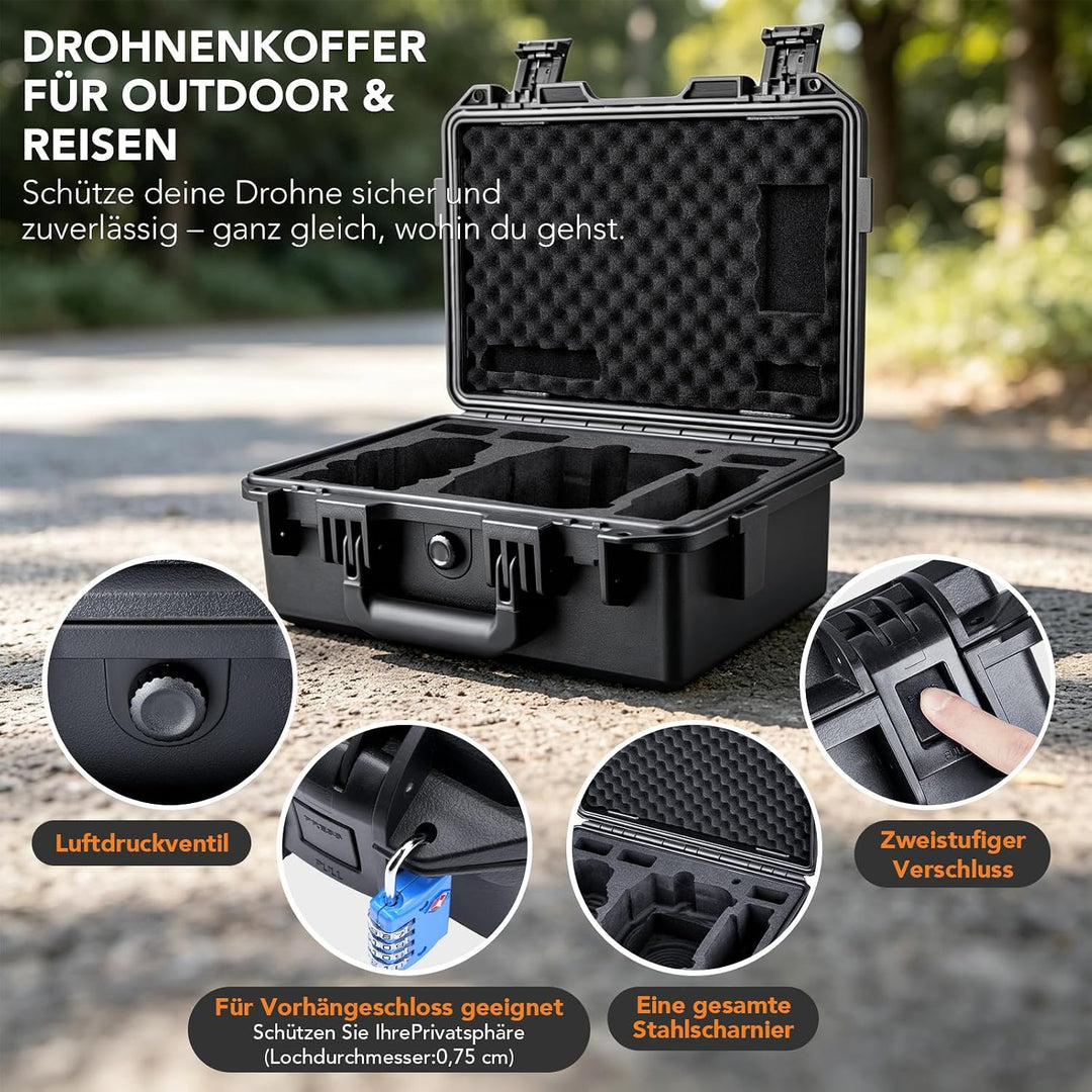 Lykus Titan LT110 wasserdichte Tasche/Koffer/Case für DJI Lito 1/Lito X1 Fly More Combo, RC2/RC-N3,