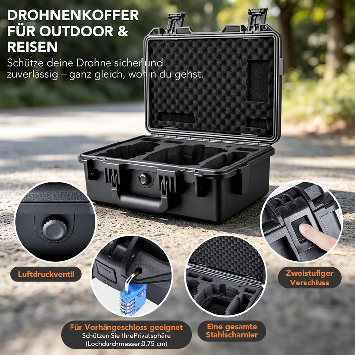 Lykus Titan LT110 wasserdichte Tasche/Koffer/Case für DJI Lito 1/Lito X1 Fly More Combo, RC2/RC-N3,