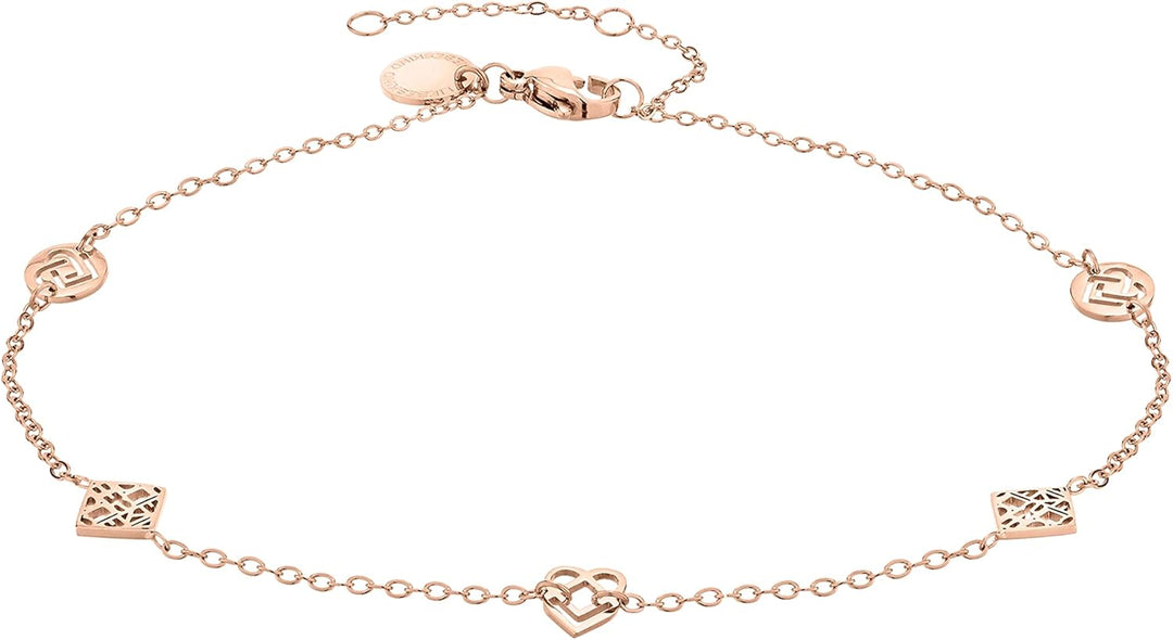 Liebeskind Berlin Fusskette aus Edelstahl, Bundle mit Anklet