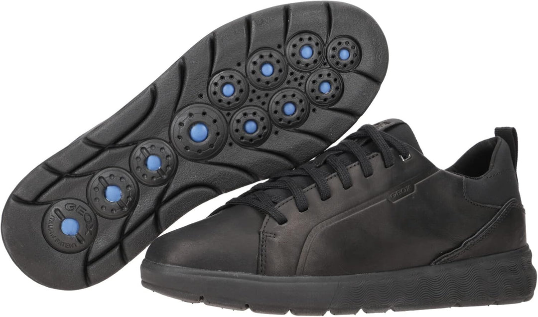 Geox Herren U Spherica Ec4 B Sneakers 39 EU Schwarz, 39 EU Schwarz