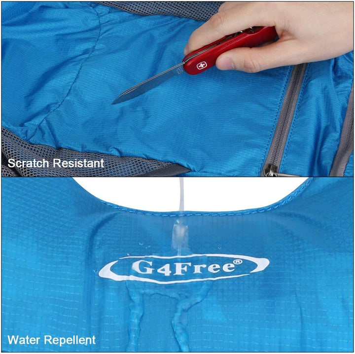 G4Free Ultraleichter 11 l kleiner faltbarer Rucksack für Reisen, Wandern, Radfahren, Wandern oder Me