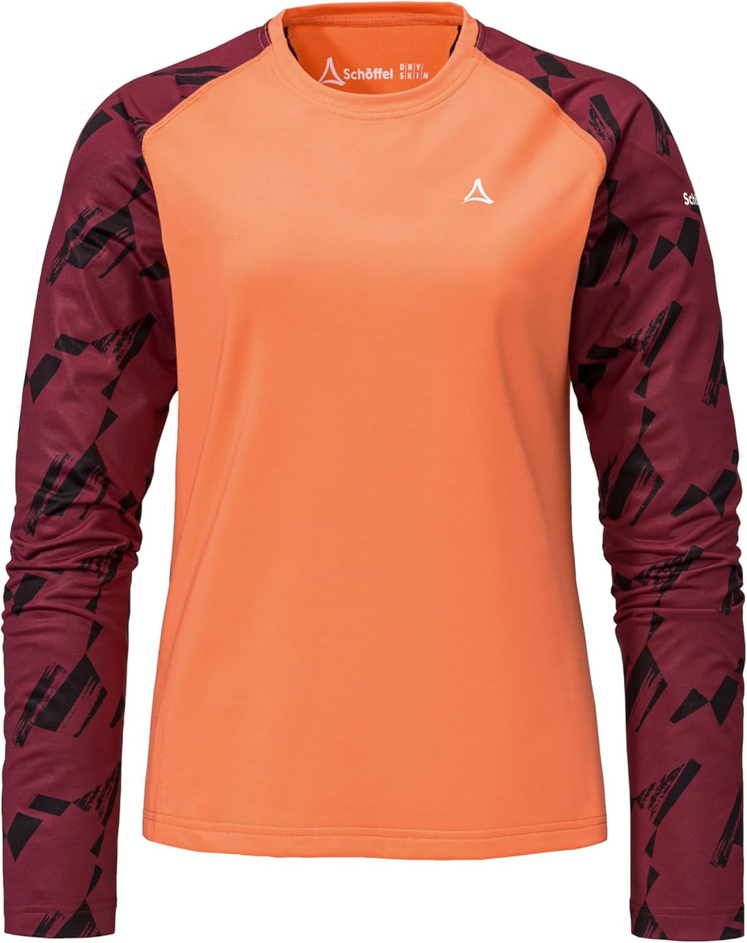 Schöffel Damen Longsleeve Lakata Trail L, atmungsaktives MTB Shirt, Fahrradtrikot mit 4-Wege Stretch