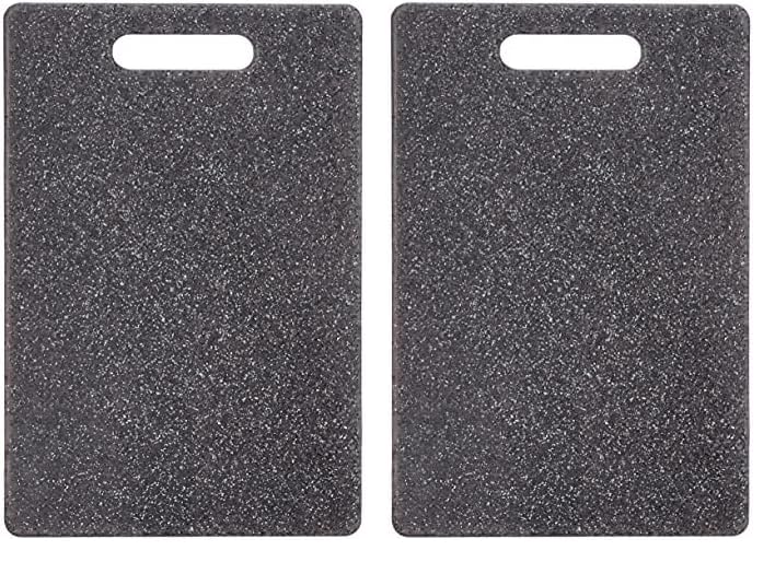 Zeller 26056 Schneidebrett Granitoptik, Kunststoff (Packung mit 2) Anthrazit ca. 30 x 20 cm (Packung
