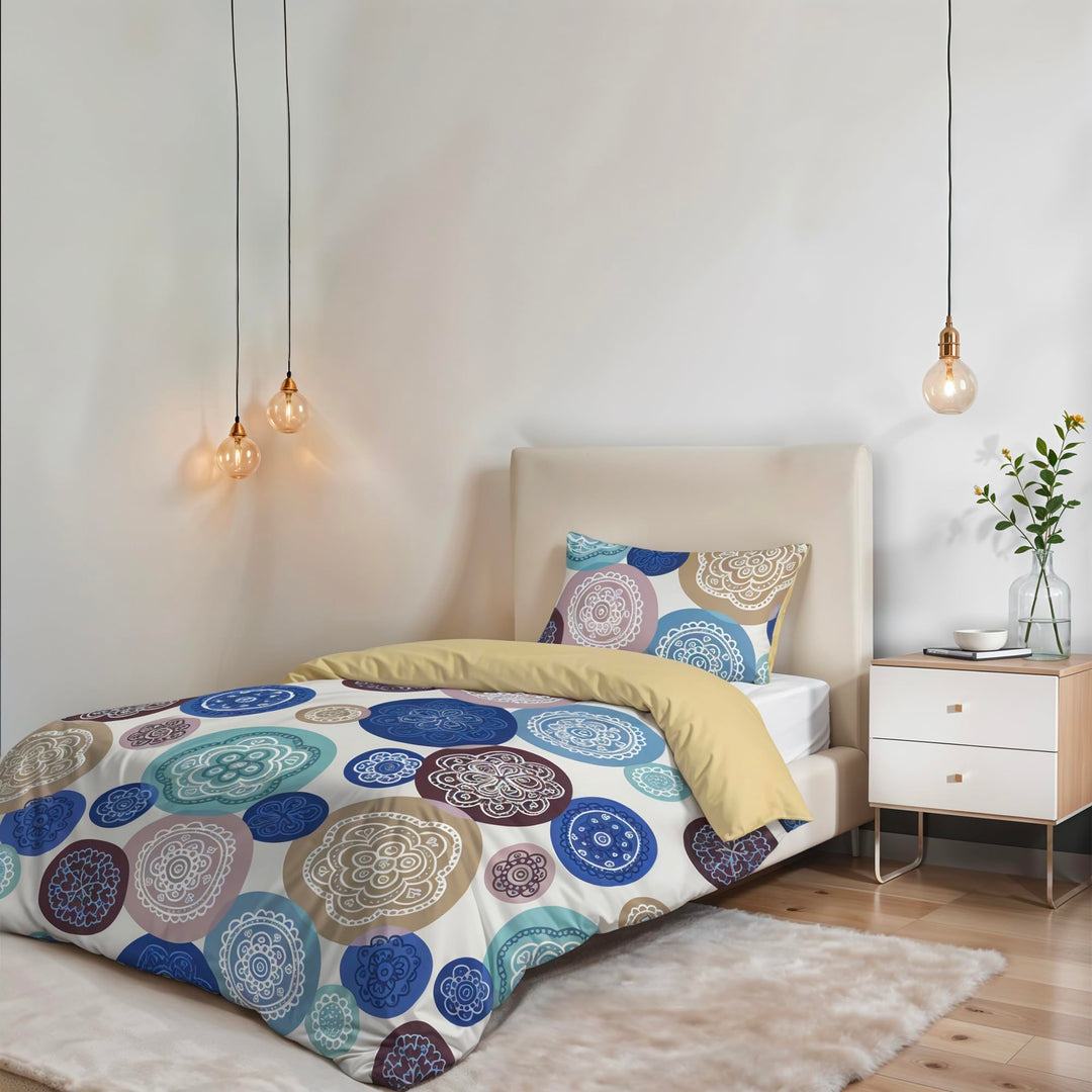 Italian Bed Linen Fantasy Bettbezug, Mikrofaser, murrine, kleine Doppelte Murrine kleine Doppelte, M