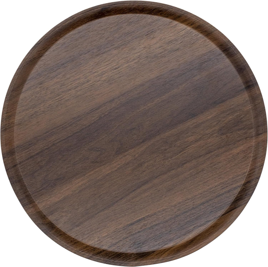 Spetebo Gitterkorb Beistelltisch aus Metall 39 cm - Creme - Korbtisch mit Holz Optik Tischplatte in