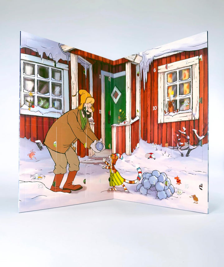 Pettersson und Findus – Mein grosser Adventskalender: 24 Mini-Bücher hinter aufklappbaren Türchen mi