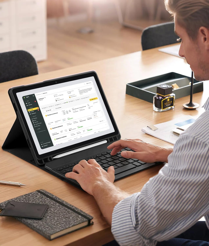 Vobafe Hülle mit Tastatur für Samsung Galaxy Tab A11+ Plus 11 Zoll 2025 / Tab A9+ Plus 2023, 7 Farbe