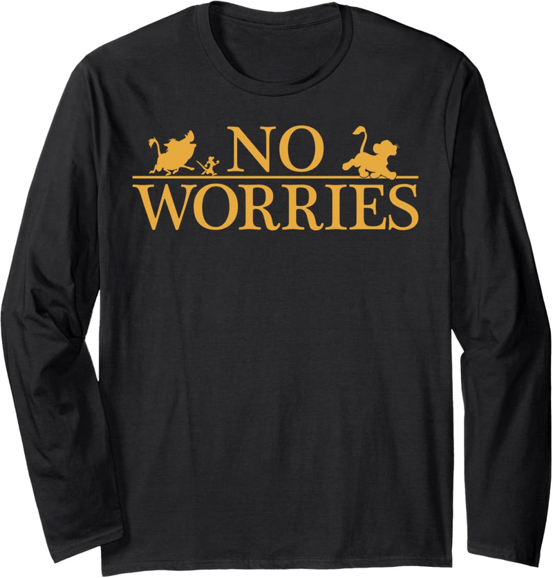 Disney The Lion King No Worries Logo Group Silhouette Langarmshirt