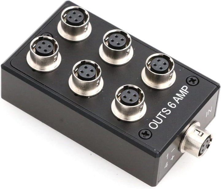 ZBLZGP Power Hub Splitter Box Hirose 4 Pin Power Outs 6 A für Sound Geräte 688 633 Zoom F8 Kamera