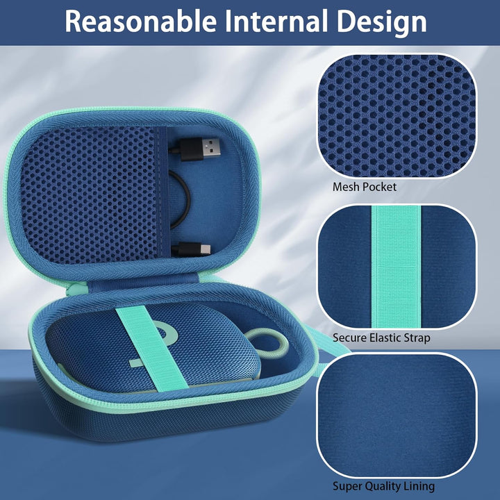 co2CREA case Hart Reise schutzhülle Etui Tasche für Anker Soundcore Select 4 Go Bluetooth Lautsprech
