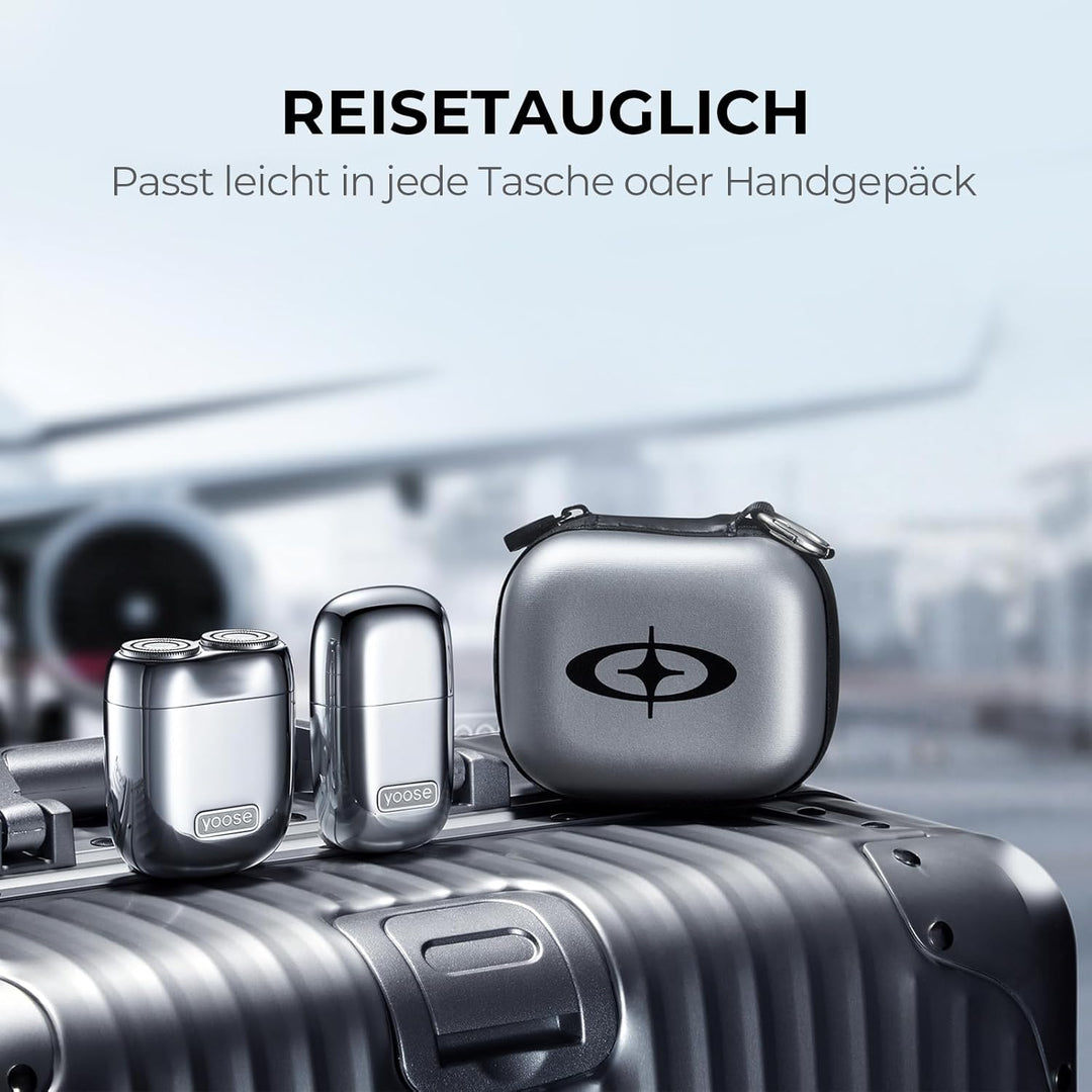 yoose MINI Rasierer & Nasenhaartrimmer Geschenkset - Aus Hochwertiger Legierung, Ultra-Leiser Motor,
