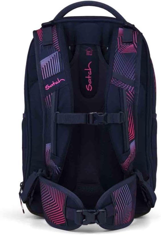 Satch Match Plus Schulrucksack Set 3tlg. inkl. Schlamperbox und Sporttasche (Seismic Pink), Seismic
