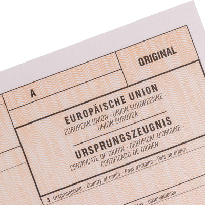 mashpaper Elektronisches Ursprungszeugnis IHK Formular 100 Stück für Laser- und Inkjetdrucker 11731
