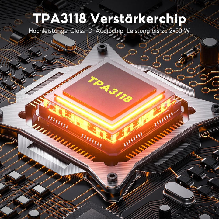 AIYIMA S400 Verbesserte 2.1 Aktiv Regallautsprecher, 3" (7,6 cm) 80 W HiFi Stereo Aktive Lautspreche