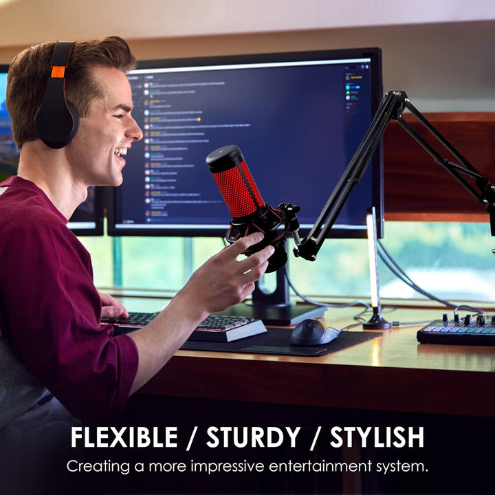HyperX QuadCast Mikrofon arm – YOUSHARES Universeller Microphone Arm kompatibel mit HyperX QuadCast