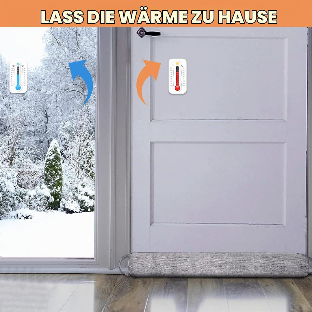 Schwerer Türzugstopper, 92 cm Zugluftstopper für Fenster Dreieck unter der Tür Zugluftstopper Geräus