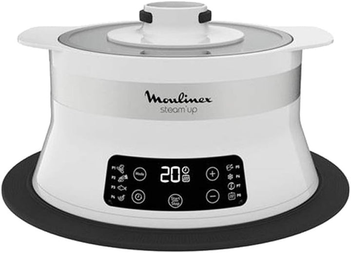 Moulinex Steam’Up Cuiseur Vapeur Steam Up Dampfgarer mit 8 Programmen, passt Sich an alle Formen von