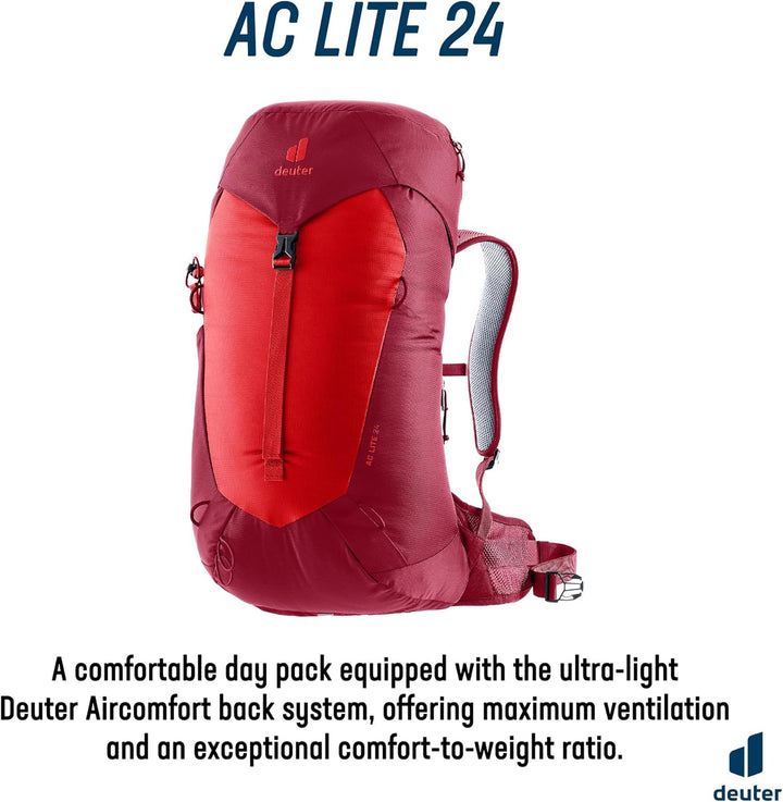 deuter AC Lite 24 Wanderrucksack Cherry-masala, Cherry-masala