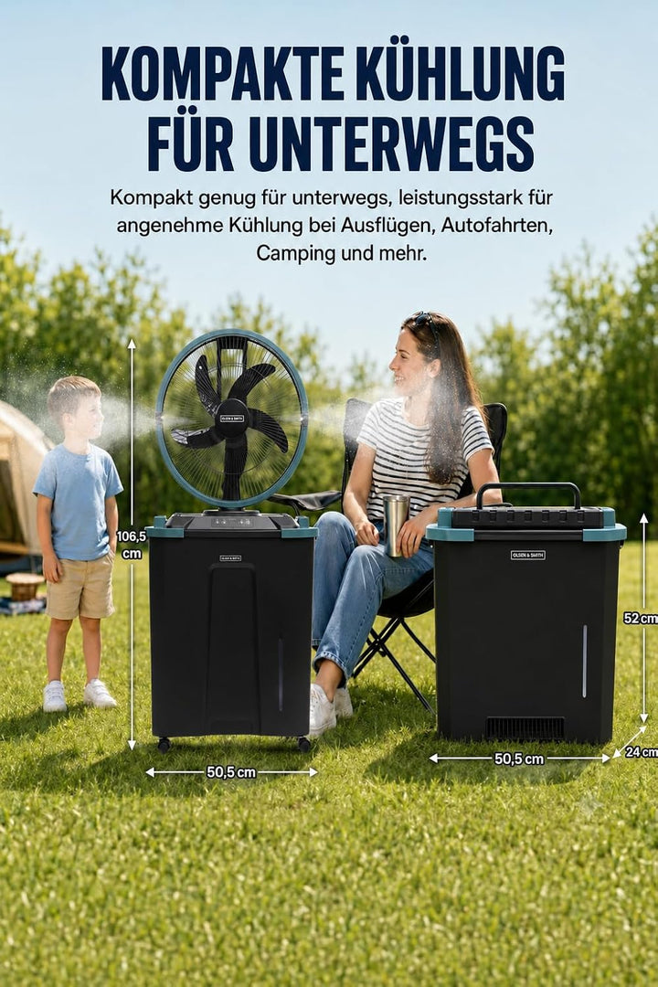 Olsen &amp; Smith Luftkühler &amp; Klimaanlage Mobil ohne Abluftschlauch ventilator | Standventilator mit Wa