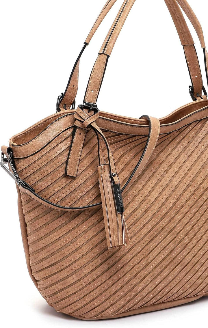 Tamaris Shopper Julina 32026 Damen Handtaschen Streifen sand 420