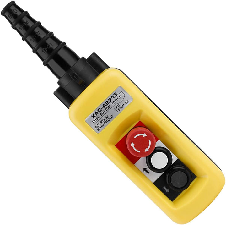 Crane Hoist Control, XAC-A2713 Crane Kettenzug Druckschalter Heben Anhänger Controller mit Not-Aus 2