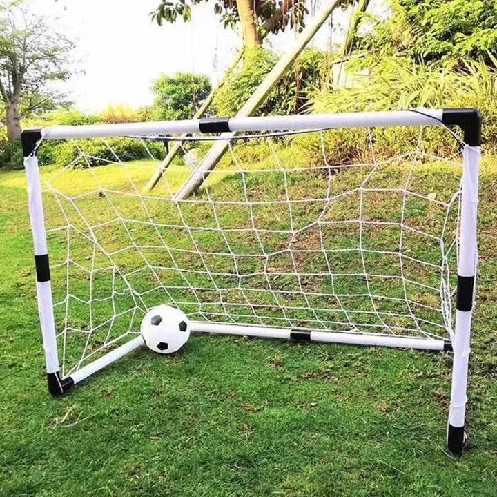 Tragbares Fussballtor - Einseitiges Rebound-Fussballtor Mit Netz, Aufblasbarem Fussball Und Luftpump