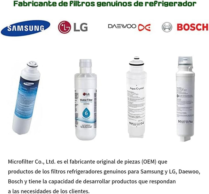 Aqua Crystal DW2042FR-09 Kühlschrank-Wasserfilter Kompatibel mit Daewoo DW2042FR, Kenmore 46-9130 un