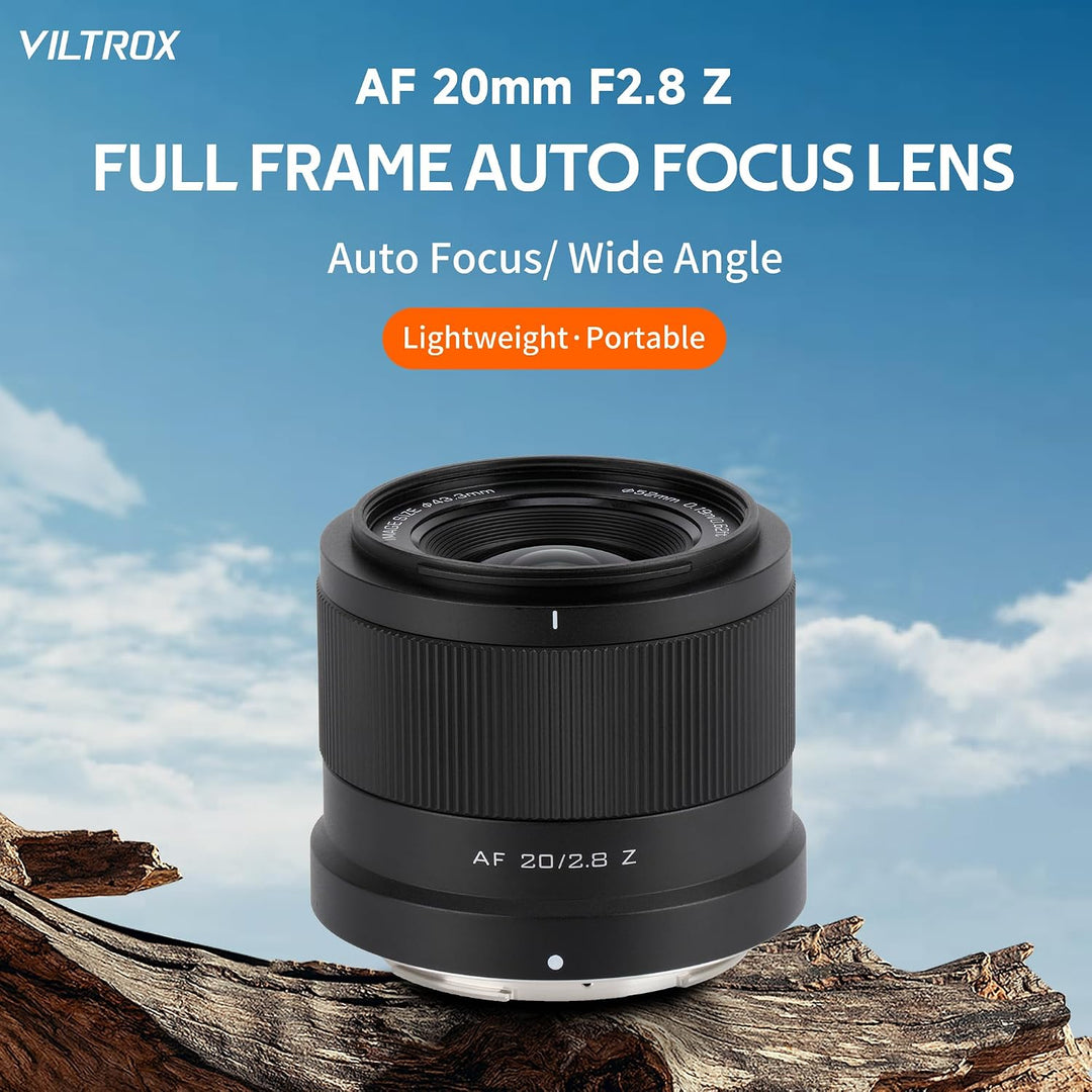 VILTROX AF 20mm F2.8 f/2.8 Air Objektiv für Nikon Z-Bajonett, Weitwinkel-Vollformat-Autofokus-Objekt