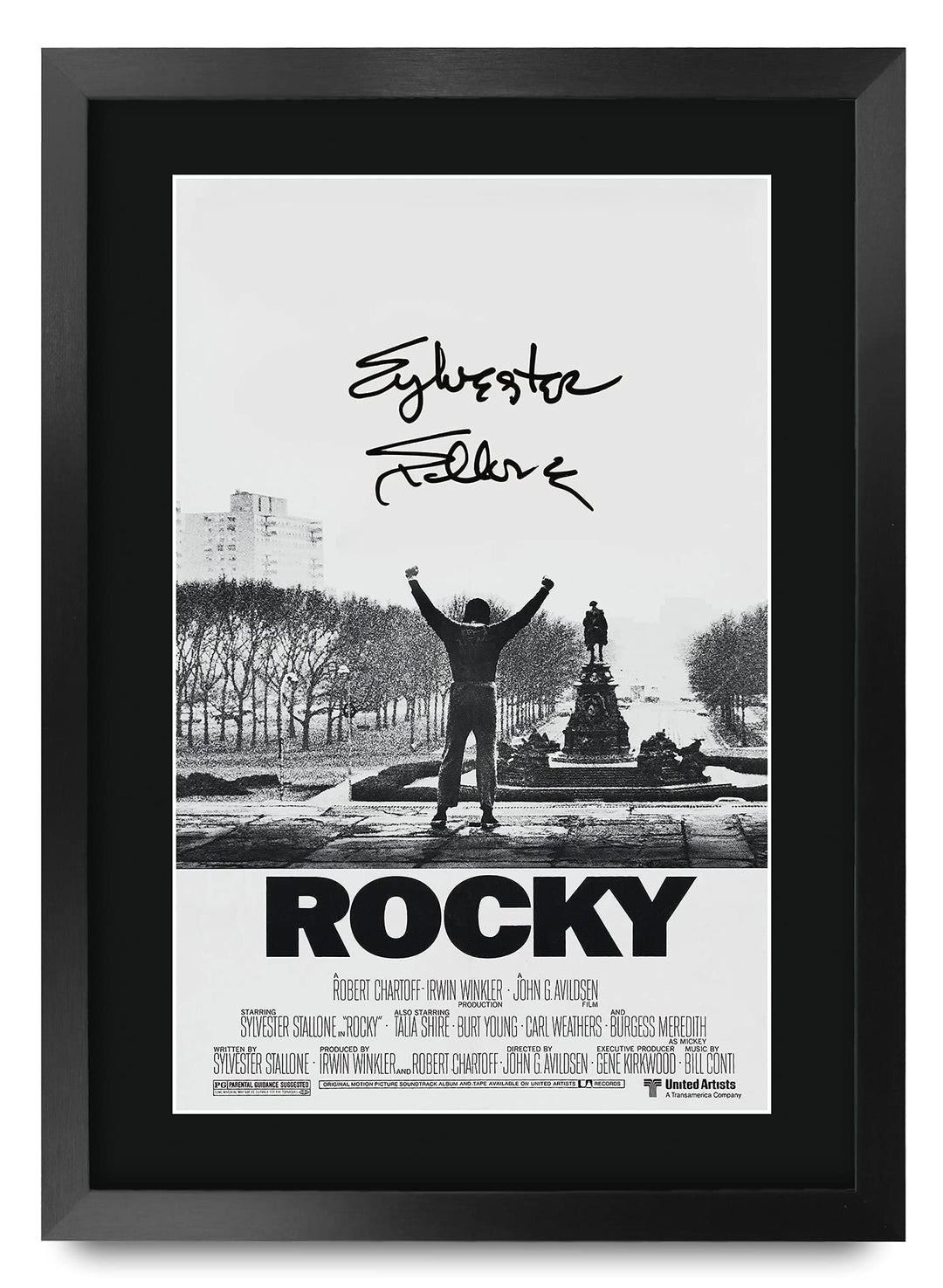 HWC Trading Rocky A3 Gerahmte Signiert Gedruckt Autogramme Bild Druck-Fotoanzeige Geschenk Für Sylve