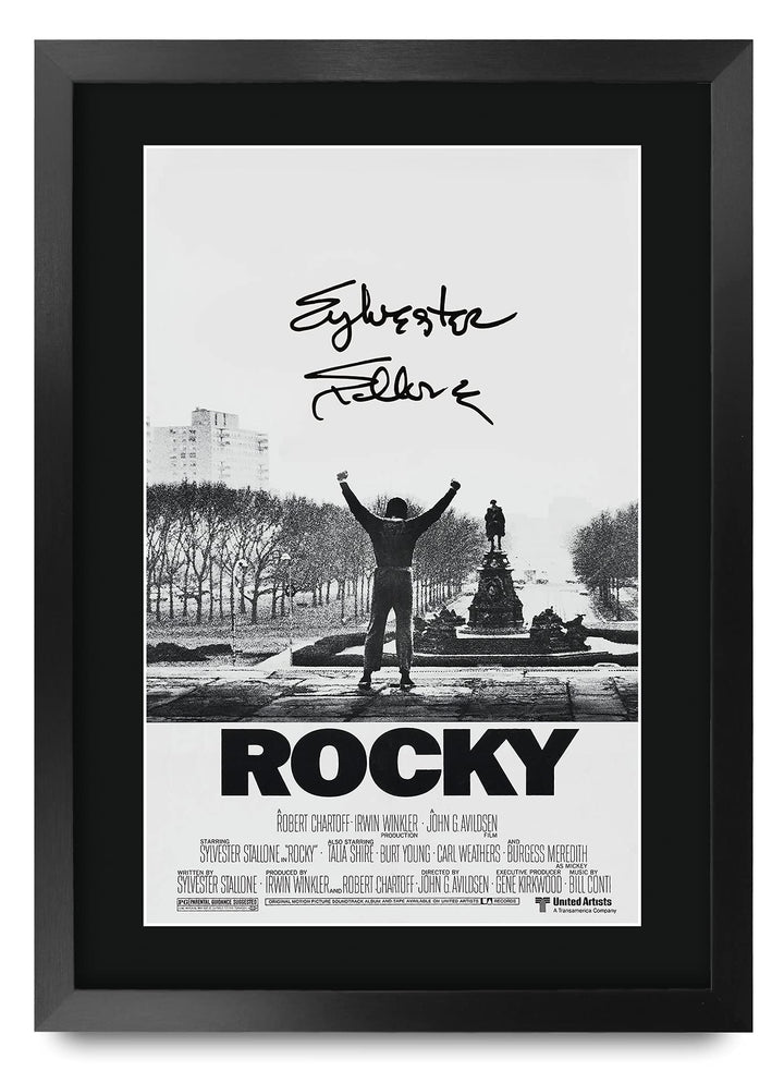 HWC Trading Rocky A3 Gerahmte Signiert Gedruckt Autogramme Bild Druck-Fotoanzeige Geschenk Für Sylve