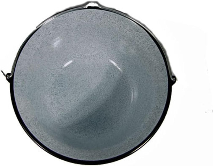 troph-e-shop Set Gulaschkessel Gulaschtopf 22 Liter Emaille + Deckel + Gratis Kochlöffel
