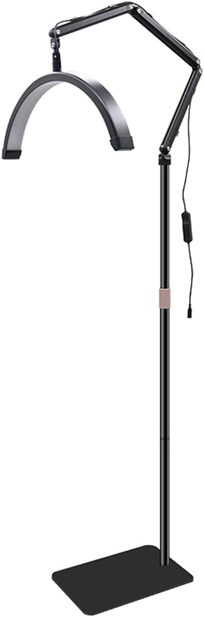 LED Halbmond Beauty Light Farbtemperatur 3000K-6000K Schwenkbar stabile Stand & Telefonhalterung Sch