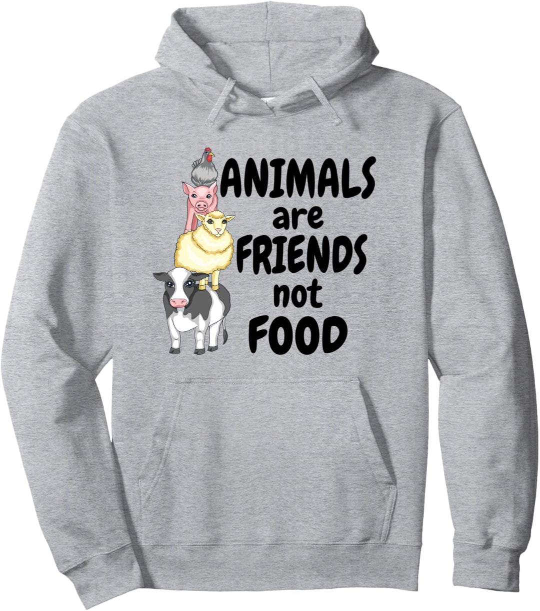 Animals Are Friends Not Food Tierschutz Veganer Vegetarier Pullover Hoodie