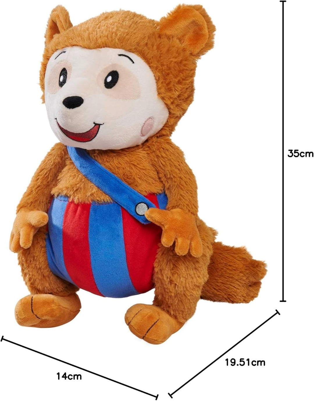 Simba 109241017 - Bobo Siebenschläfer Kuscheltier, Sing mit mir Plüschtier, spielt Musik, 35 cm gros