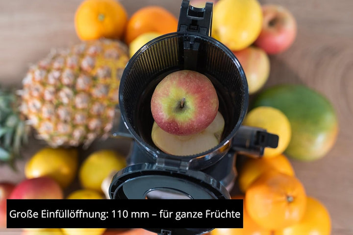 Unold 78275 Slow Juicer Sam, Entsafter mit grossem Einfüllschacht und 300W Motor für Obst, Gemüse, S