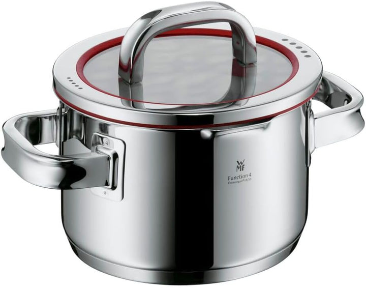WMF Topfset Function 4 – Edelstahl – 5-teilig – Stielkasserolle ø 16, 20, 20 und 24 cm sowie Stielka