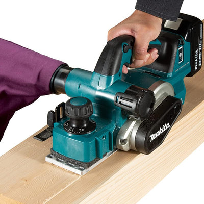 Makita DKP181Z Akku-Hobel 82 mm 18 V (ohne Akku, ohne Ladegerät), Akku-Hobel