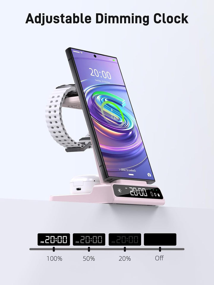 Wireless Charger für Samsung Ladestation für Galaxy S25 Ultra, Induktive Ladestation für Samsung Gal