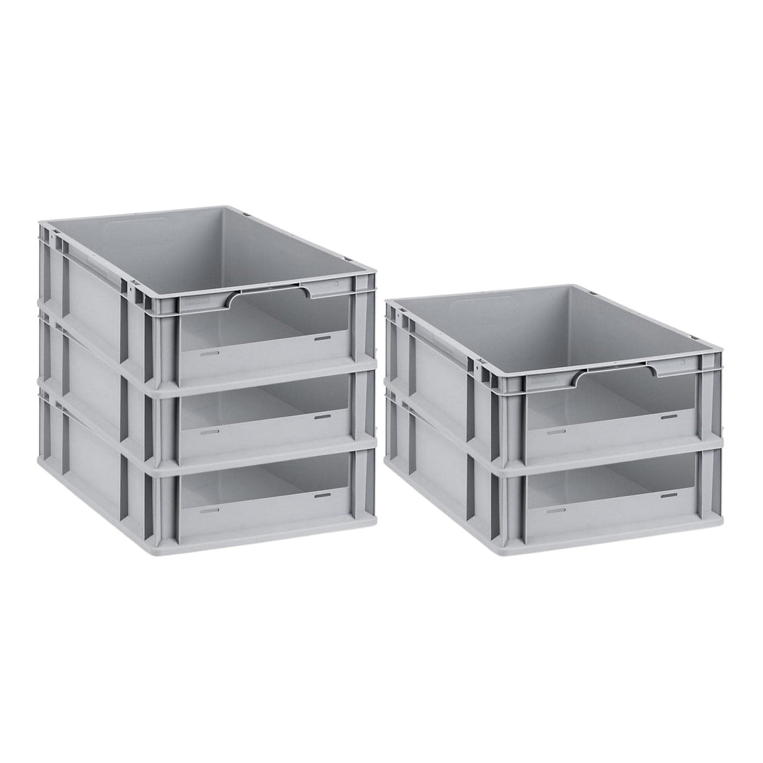 SuperSparSet 5x Eurobox NextGen Insight | HxBxT 17x40x60cm | 34 Liter | Front offen | Eurobehälter,