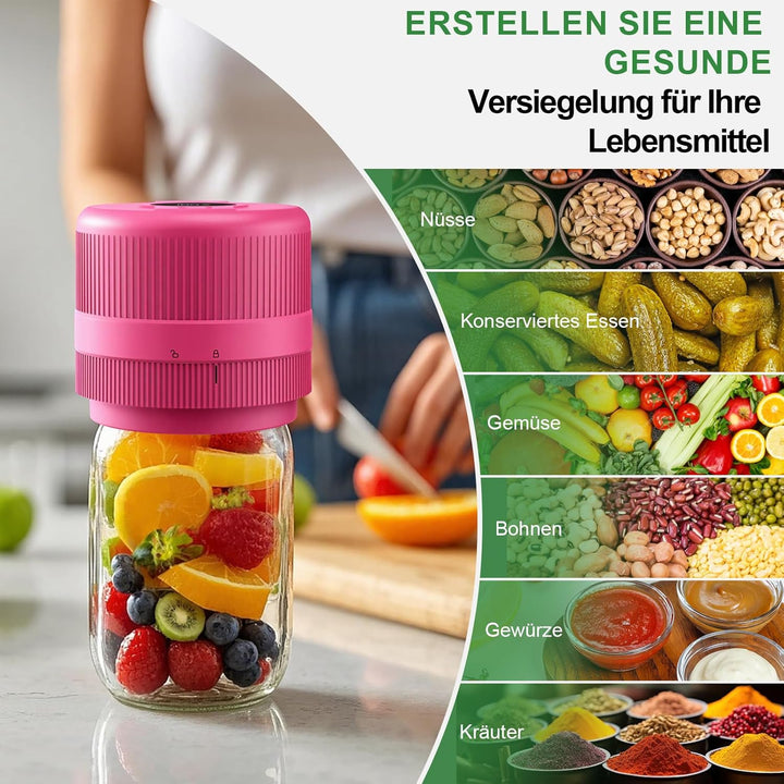Elektrisches Vakuumierer für Einmachgläser, Elektrische Mason Jar Vakuum Sealer für Breite und Norma