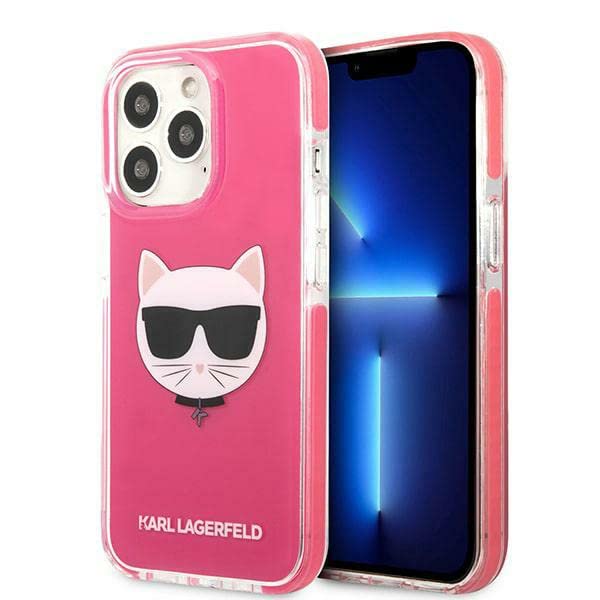 KARL LAGERFELD KLHCP13XTPECPI Hülle für iPhone 13 Pro Max 6,7" hardcase Fuchsie