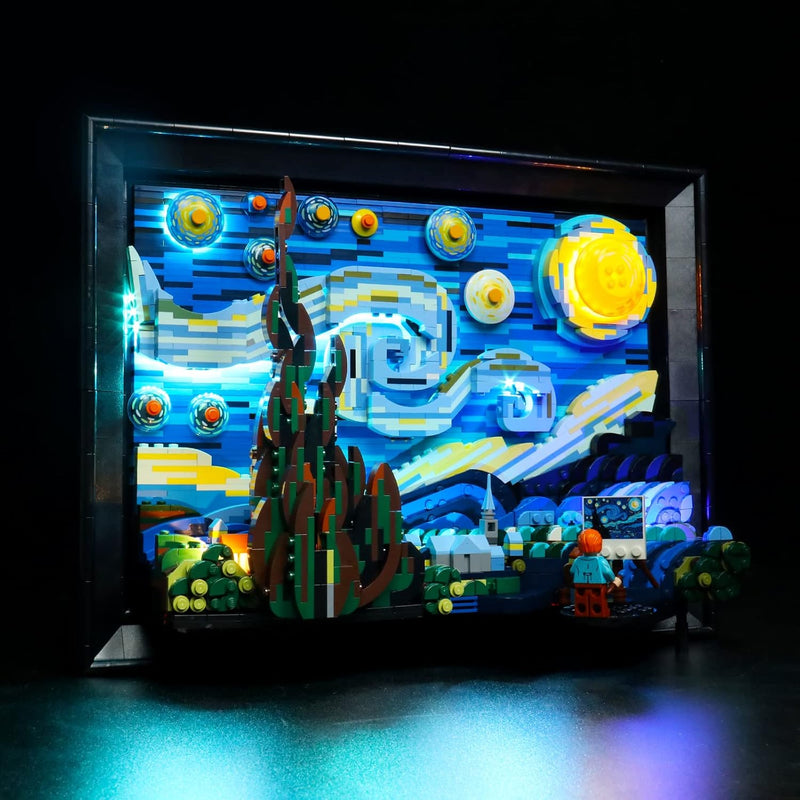 Led Licht Set für Lego The Starry Night, Led Beleuchtungs Set für Lego 21333 Lego Ideas Vincent Van