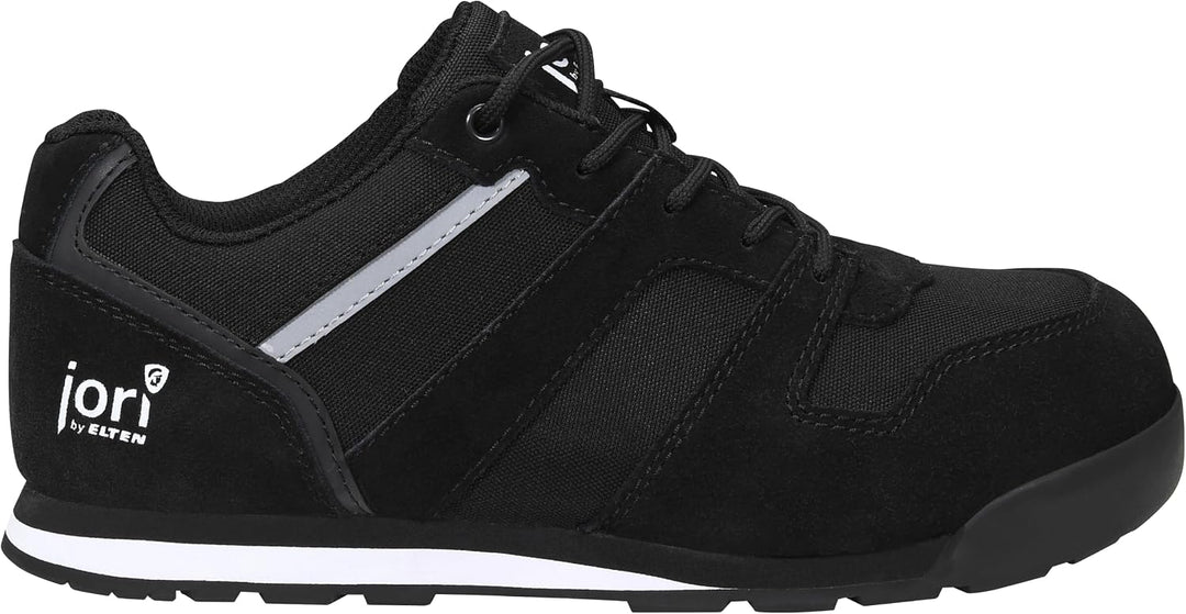 Jori Sicherheitsschuhe jo_Slim Black Low ESD S3, Damen und Herren, Leder/Textil, Stahlkappe, leicht,