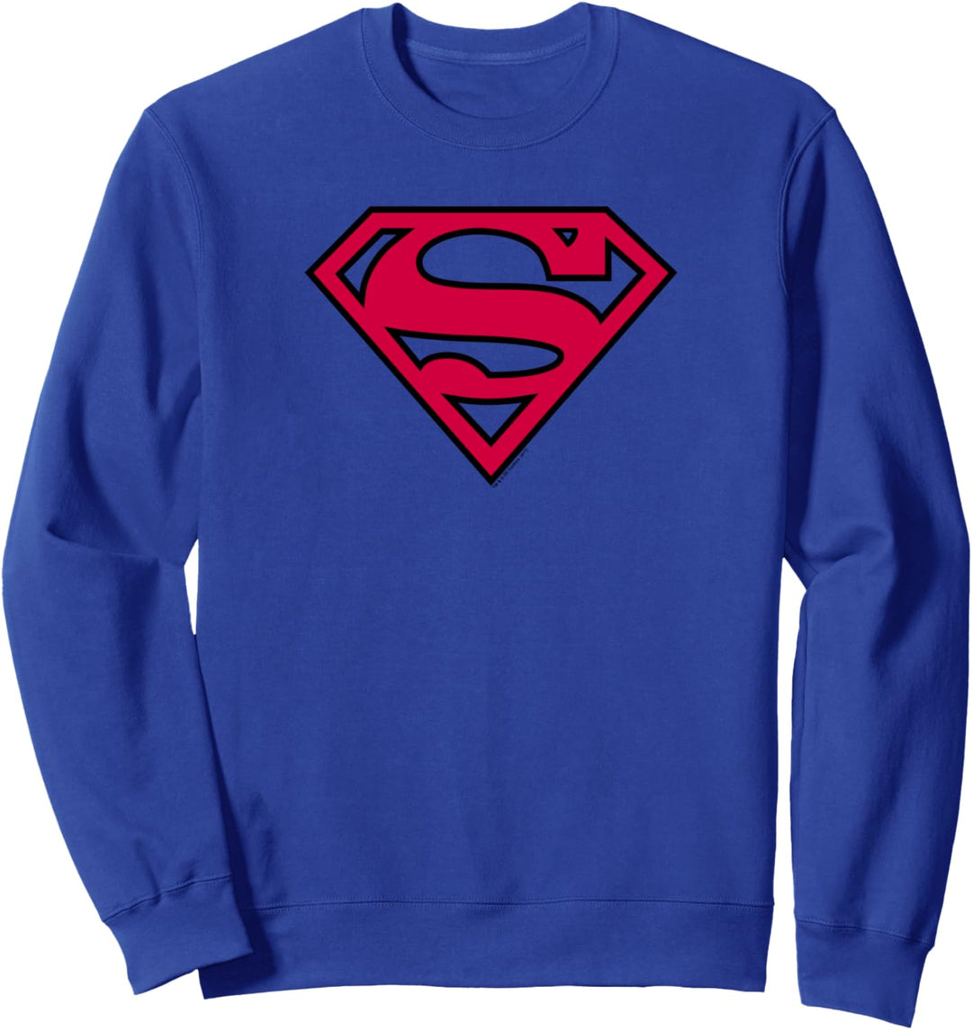 Superman Red & Black Shield Logo Sweatshirt