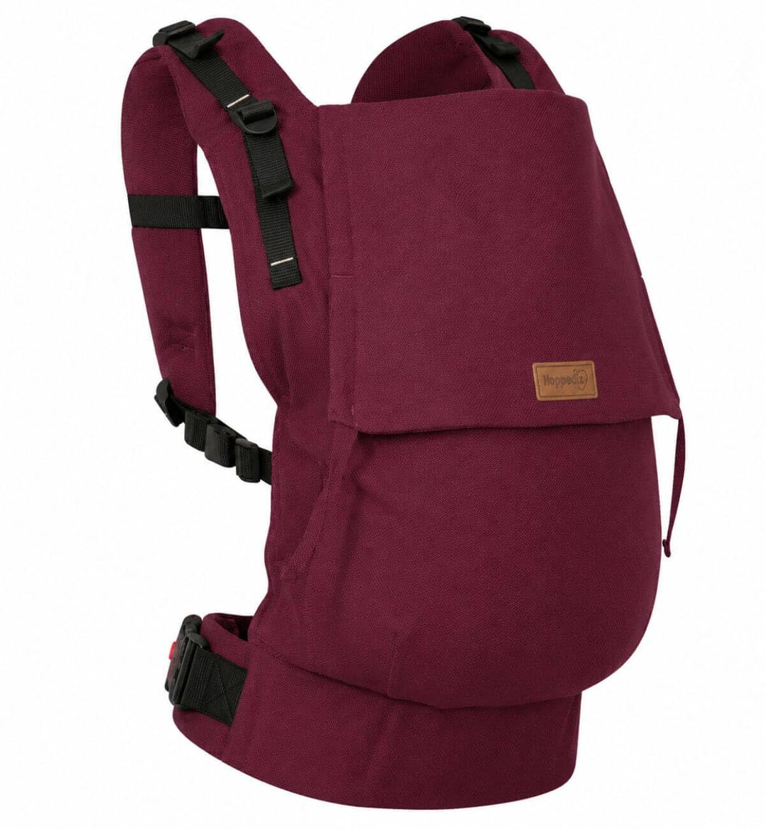 Hoppediz Buckle Toddler Preschooler Kleinkindtrage, Burgundy | Ergonomische Vollschnallentrage mit g