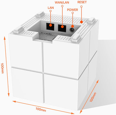 Tenda Nova Mesh WiFi System (MW6) bis zu 2000 m² Ganze Abdeckung für Zuhause, ersetzt WLAN-Router un