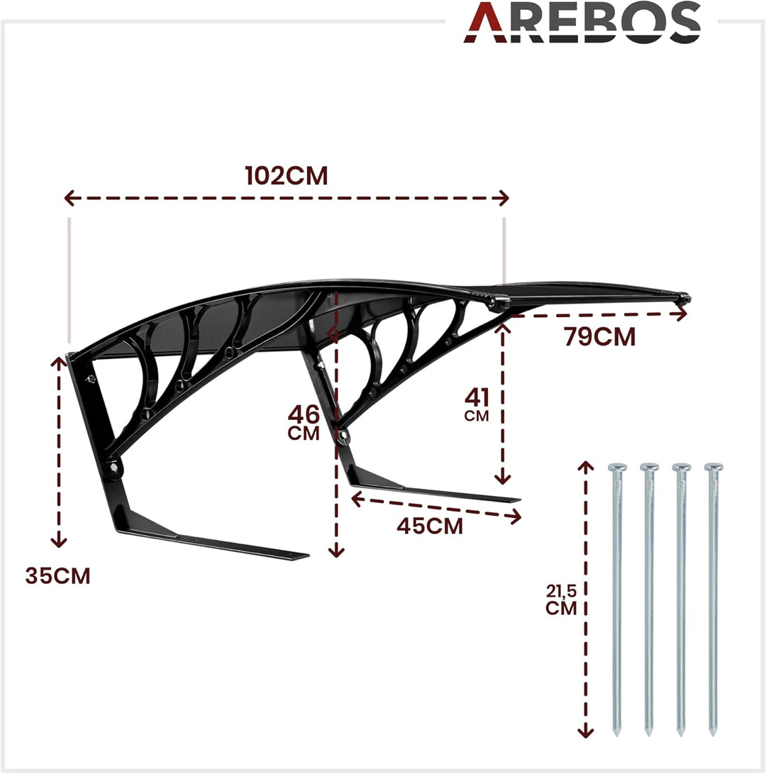 Arebos Mähroboter Garage | Rasenmäher Rasenroboter Automower | Carport 102 x 79 x 46 cm | Witterungs