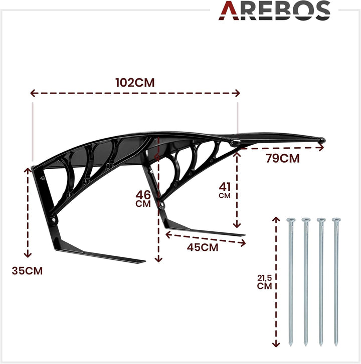 Arebos Mähroboter Garage | Rasenmäher Rasenroboter Automower | Carport 102 x 79 x 46 cm | Witterungs