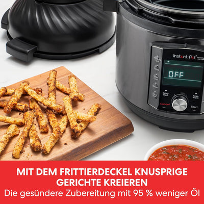 Instant Pot Pro Crisp 11-in-1-Elektro-Multikocher – Schnellkochtopf, Heissluftfritteuse, Slow Cooker