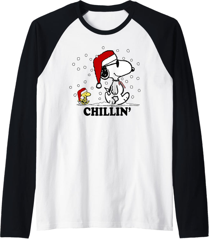 Peanuts Holiday Snoopy Schneefall Chillin ' Raglan